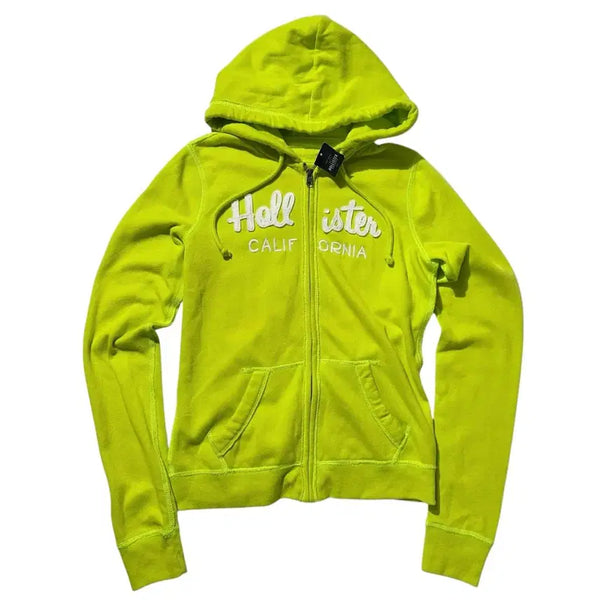 [BUNJANG] Hollister Logo Spellout Hoodie Zip-Up Women's S / [여S,새상품] 홀리스터 로고 스펠아웃 후드집업