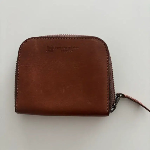 [BUNJANG] Kawashokuninkan Handmade Real Leather Bifold Wallet - Made in Japan / made in japan 삿포로 장인 수제 리얼가죽 반지갑