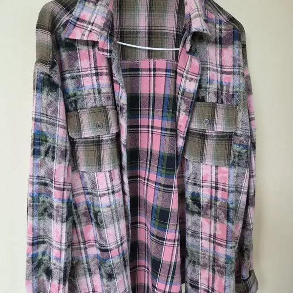 [BUNJANG] Merci Linda Women's Checked Shirt / Merci Linda 여성 체크 남방