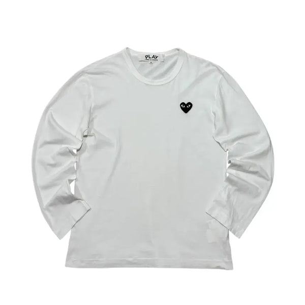 [BUNJANG] Comme des Garçons Black Heart Logo Appliqué Sleeve T-shirt M / 꼼데가르송 슬리브 블랙 하트 와펜 M
