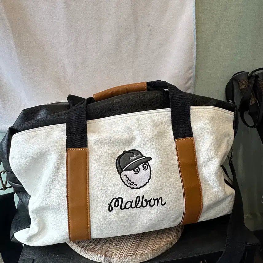 [BUNJANG] Malbon Golf Classic Boston Bag / 말본 골프 버킷 클래식 보스턴 백