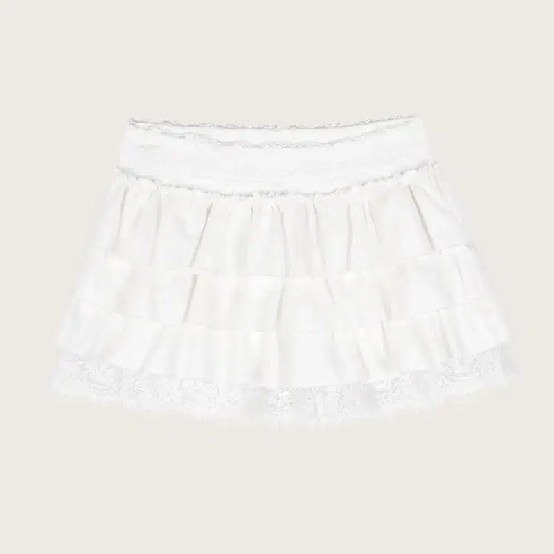 [BUNJANG] Clissier Tutu Ballet Lace Skort White / (새상품) 클리시어 Tutu Ballet Lace Skort, White