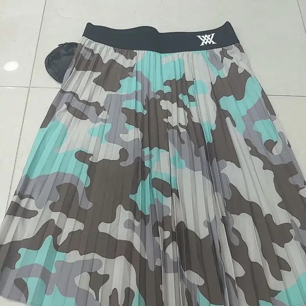 [BUNJANG] Anew Camouflage Pleated Skirt Size S / 어뉴(정품)카모플라쥬 플리츠 스커트 S