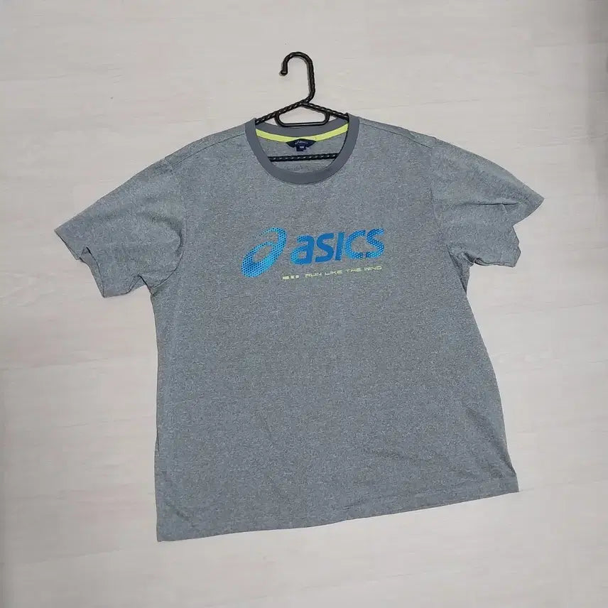 [BUNJANG] Asics Men's Short Sleeve T-Shirt - Gray, Size 105 / 아식스 남성105 키170