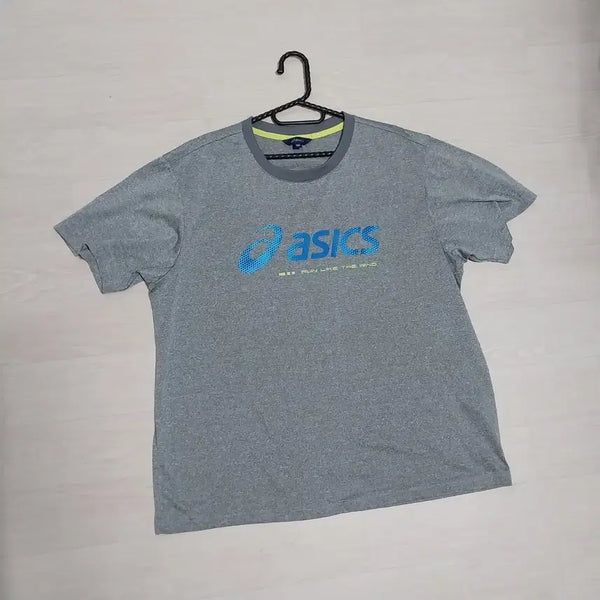 [BUNJANG] Asics Men's Short Sleeve T-Shirt - Gray, Size 105 / 아식스 남성105 키170