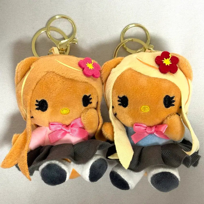 [BUNJANG] Hello Kitty Gal Y2K Tanning Doll Keychain Set (New) / 일괄) 희귀한 갸루 y2k 헬로키티 키티 인형 키링 세트 (새상품)