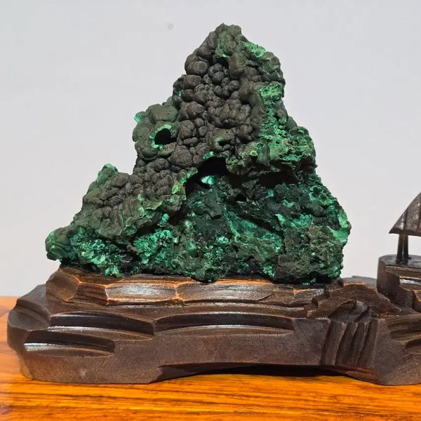 [BUNJANG] Malachite Raw Stone Mineral Sculpture / 26071805 컬러와 변화가 기가막힌 말라카이트 원석 광물 수석 팝니다