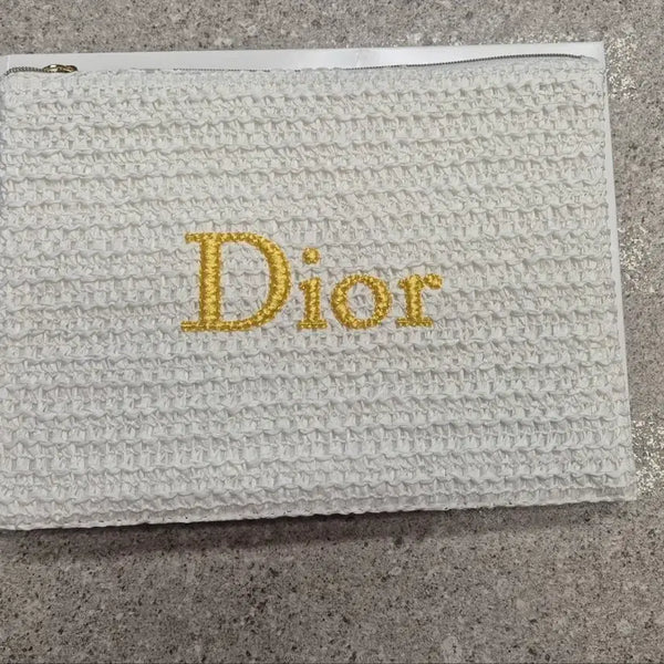 [BUNJANG] Dior White Rattan Pouch / 디올 화이트 라탄 파우치