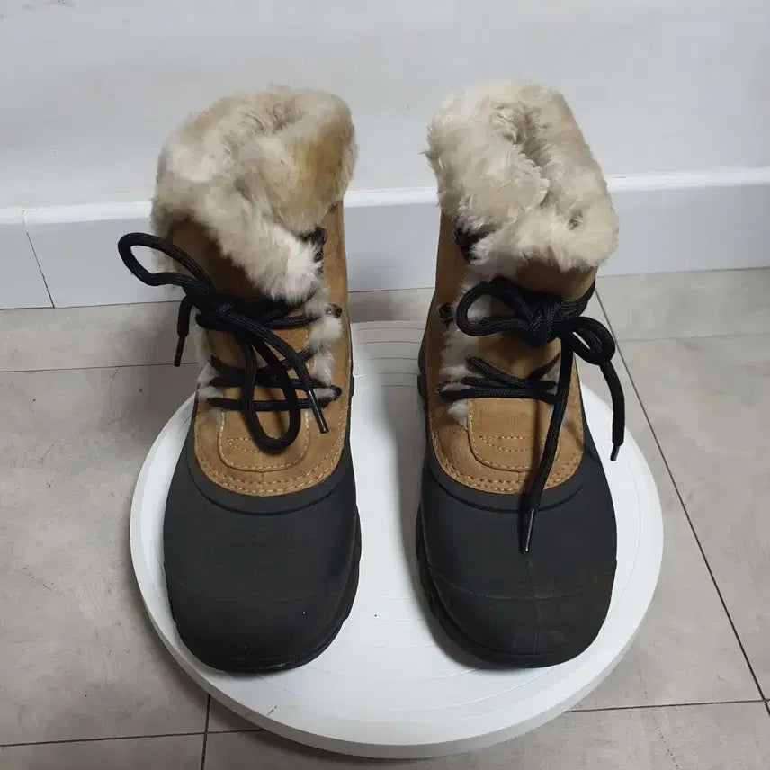 [BUNJANG] Sorel Womens Snow Angel Lace Waterproof Winter Boots Rootbeer / 소렐 여성용 스노우 엔젤 레이스 방한 부츠 NL 2810-234, 240mm