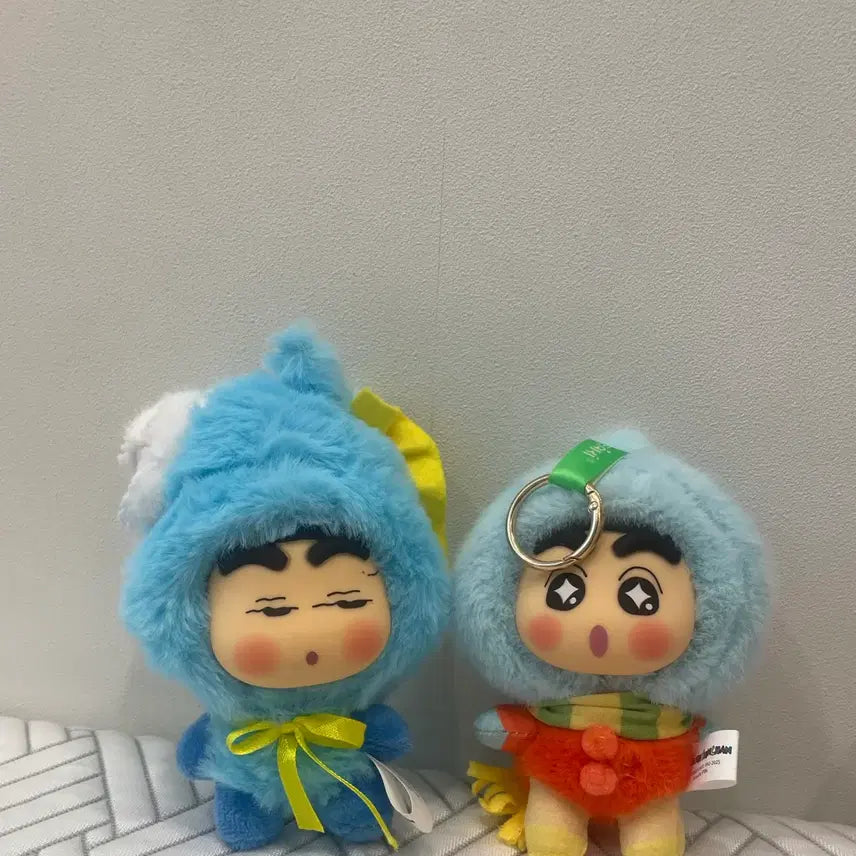 [BUNJANG] Crayon Shin-chan Couple Plush Keychain Bundle Set / 짱구라부부 인형 키링 (일괄)