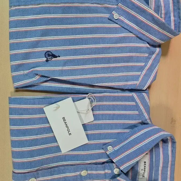 [BUNJANG] Beanpole Men's Striped Oxford Shirt 95 / 빈폴 스트라이프 셔츠 남성 95