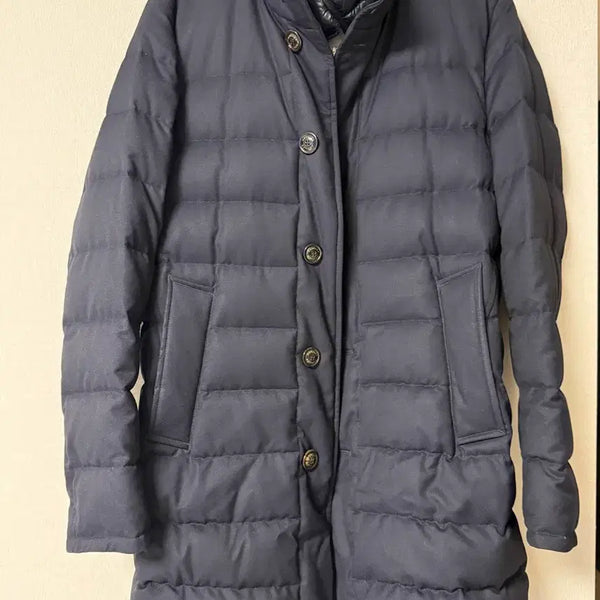 [BUNJANG] Moncler Navy Semi Long Padded Coat Size 2 / (정품) 몽클레어 네이비 세미롱패딩_2사이즈