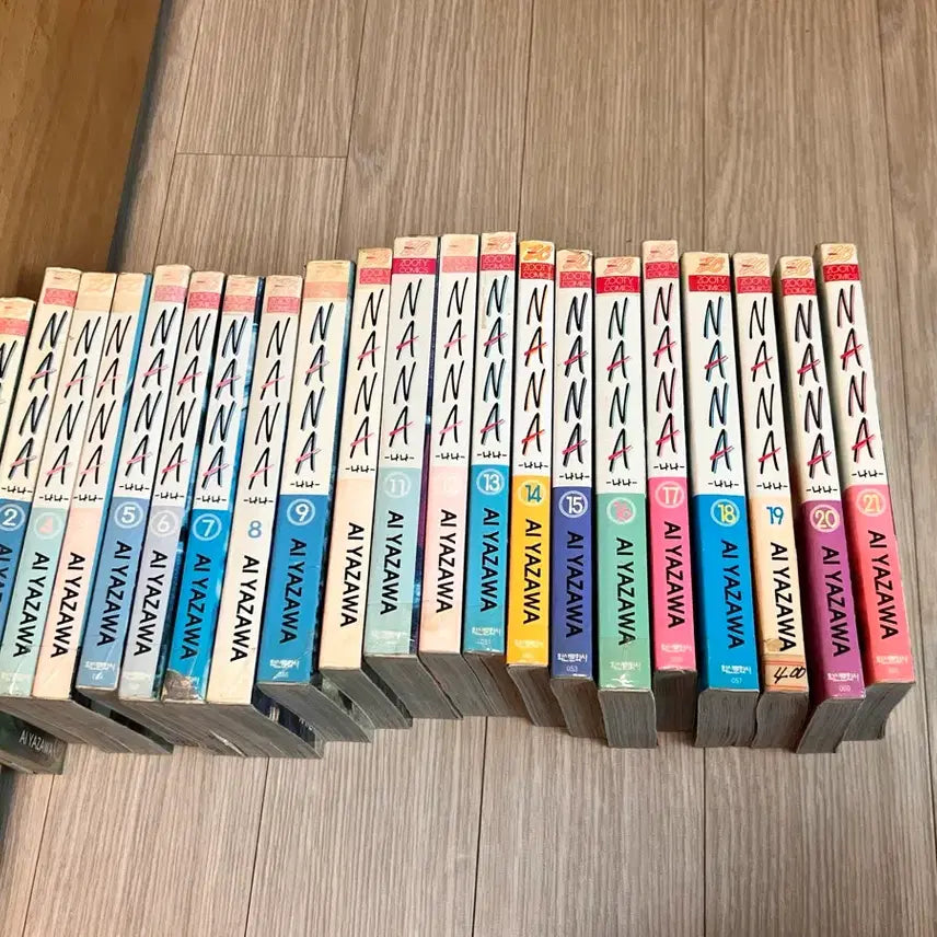 [BUNJANG] NANA Complete Manga Set Volumes 1-21 (First Editions from Vol. 8) / 나나 만화책 1-21전권세트 8권이후 초판