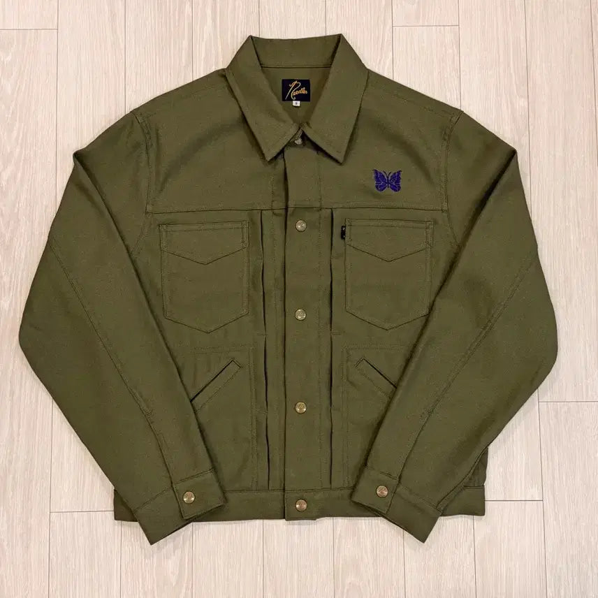 [BUNJANG] Needles Penny Jean Jacket Olive / 니들스 페니 진 자켓 올리브