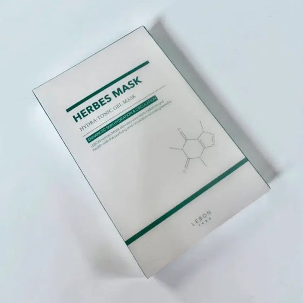 [BUNJANG] Lebon Herb Mask (5 Sheets) Cooling, Redness, Swelling Relief Mask Pack / 우체국당일발송 르본 허브마스크 1통(5매) 쿨링 홍조 붓기 순환 마스크 팩