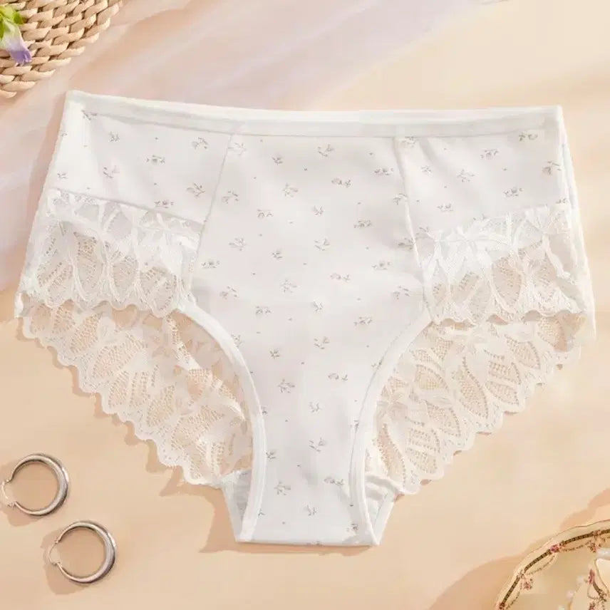 [BUNJANG] Floral Lace Women's Panties Size 77 / 꽃무늬 레이스 여성 속옷 팬티 77사이즈