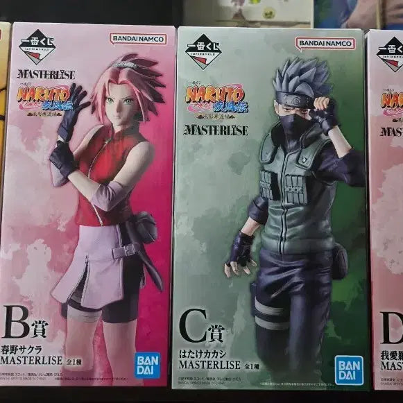 [BUNJANG] Naruto Master Grade Figures Set (Naruto, Sakura, Kakashi, Gaara) / 나루토 피규어 마스터라이즈 (나루토/사쿠라/카카시/가아라)
