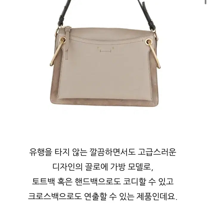 [BUNJANG] Chloé Roy Medium Tote Bag White Leather / 끌로에 로이백 화이트 미듐