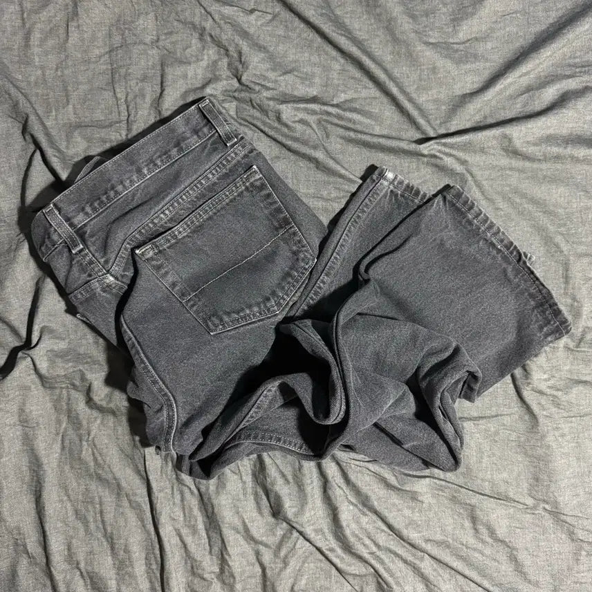 [BUNJANG] Faded Glory Washed Black Straight Jeans Size 34x32 / Faded Glory Jeans Sz 34X32