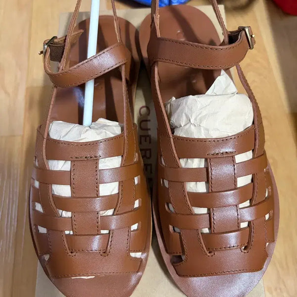 [BUNJANG] Qrun Venice 09 Sandals Brown 235 / 큐런 베니스 09 샌들 브라운 235