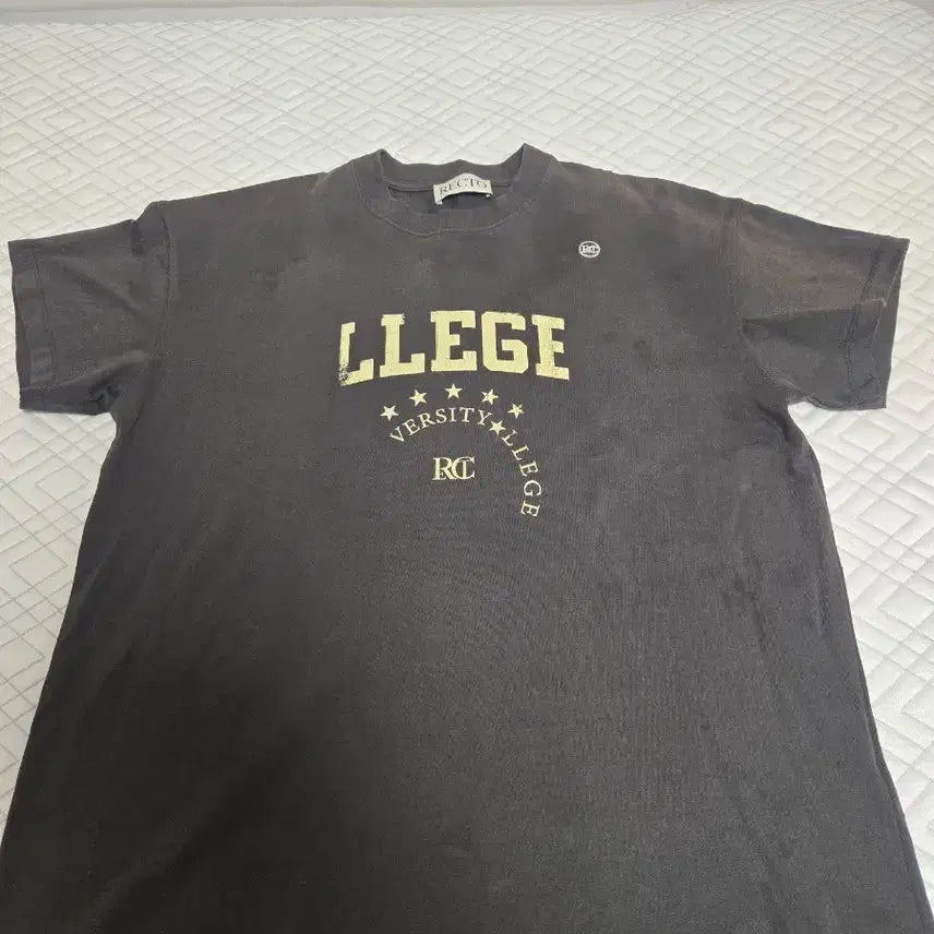 [BUNJANG] RECTO Signature T-Shirt Charcoal / 렉토 RECTO 시그니처 티셔츠