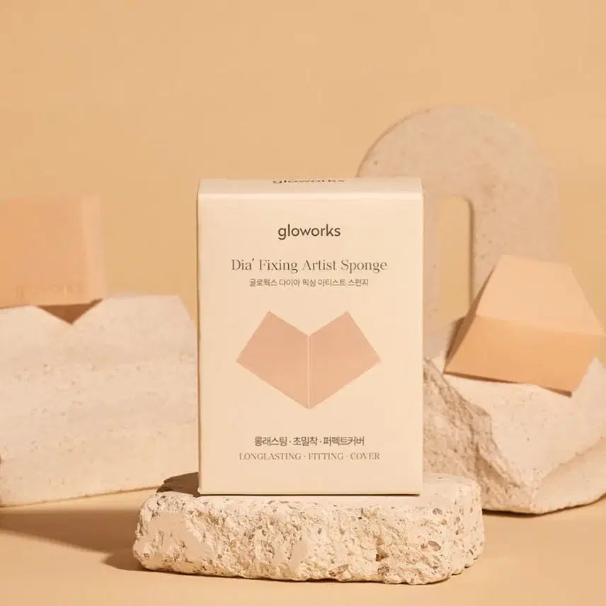 [BUNJANG] Gloworks Diamond Fixing Artist Sponge (2pcs) / 글로웍스 다이아 픽싱 아티스트 스펀지2p