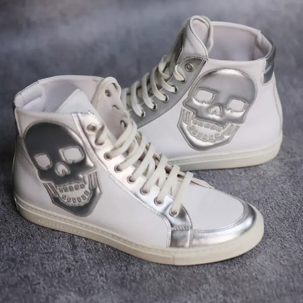 [BUNJANG] Philipp Plein Skull High-Top Sneakers / 필립플레인 스컬 하이탑 스니커즈 225~230