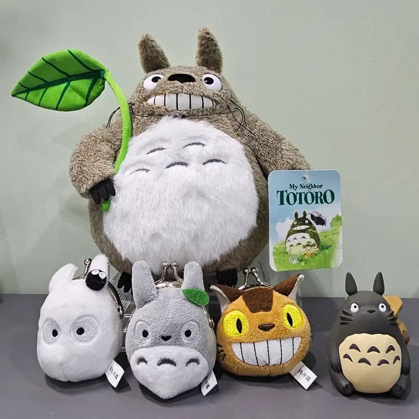 [BUNJANG] Studio Ghibli My Neighbor Totoro Plush Doll Bundle / [토토로] 인형 + 동전키링 + 펜홀더피규어 - 일괄