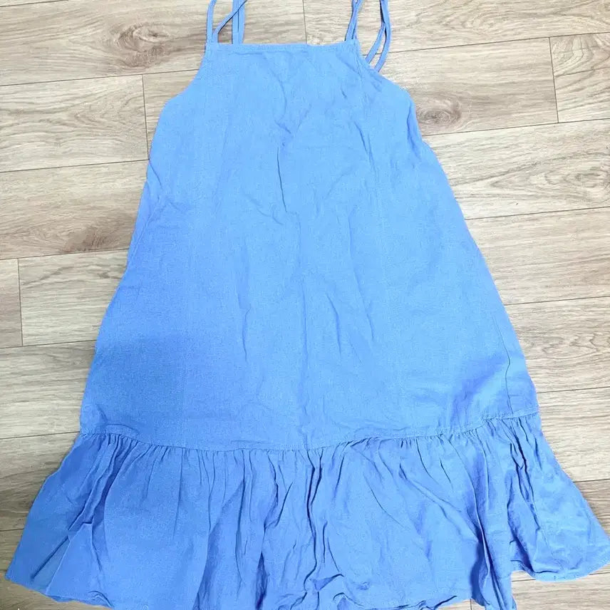 [BUNJANG] Zara Blue Frill Mini Dress / 자라 블루 프릴 미니 원피스