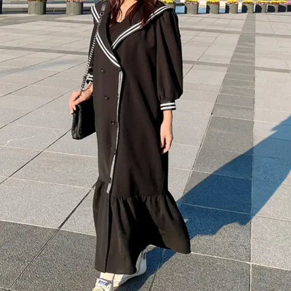 [BUNJANG] Black Marine Look Long Dress / L97 블랙 마린룩 롱원피스