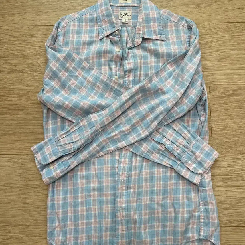 [BUNJANG] J.Crew Linen Blend Checkered Shirt Size S / J.Crew 제이크루 린넨 혼방 셔츠 S사이즈