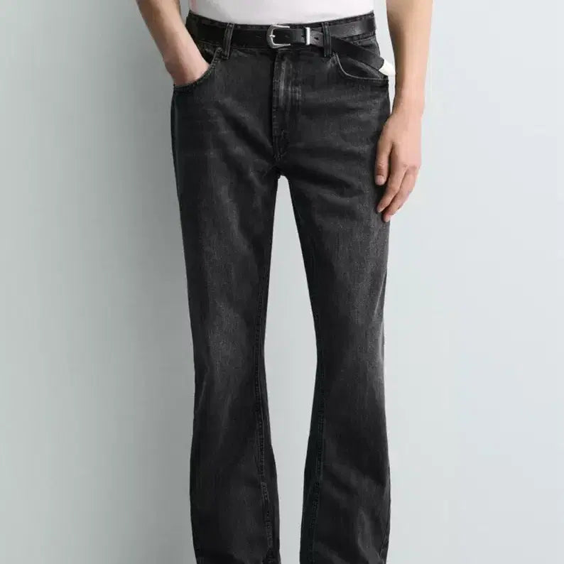 [BUNJANG] ZARA Flare Fit Jeans Dark Gray / [31 / EU40] 자라 플레어 핏 청바지 먹색