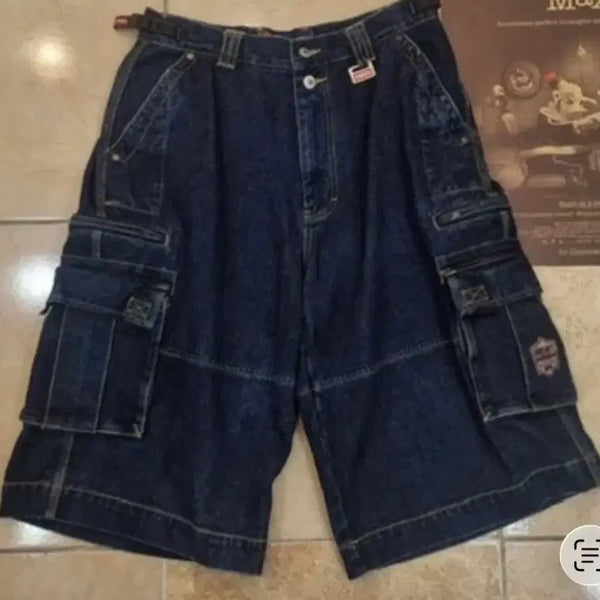 [BUNJANG] 808 Freeky Denim Cargo Pants L / 808 FREEKY 데님 카고팬츠 L 반바지