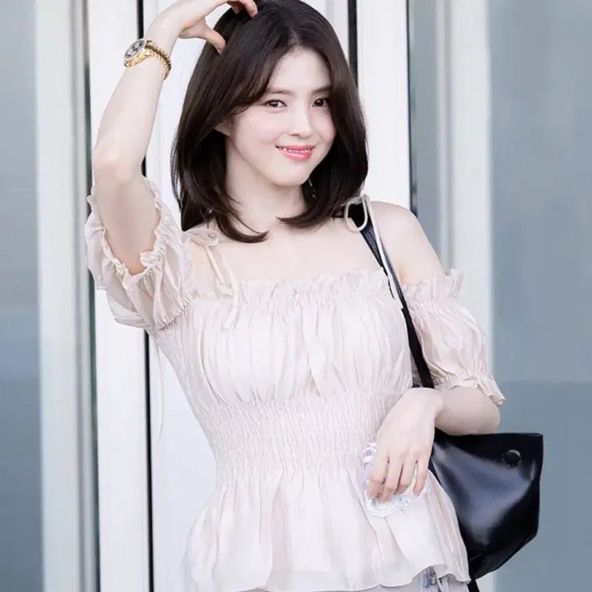 [BUNJANG] Grace Yu Ava Off-Shoulder Top / 그레이스유 Ava top 한소희 오프숄더