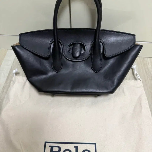 [BUNJANG] Polo Ralph Lauren Women's Waxed Leather Medium Bellport Satchel Bag / 폴로랄프로렌 우먼 왁싱레더 미디엄 벨포트 사첼