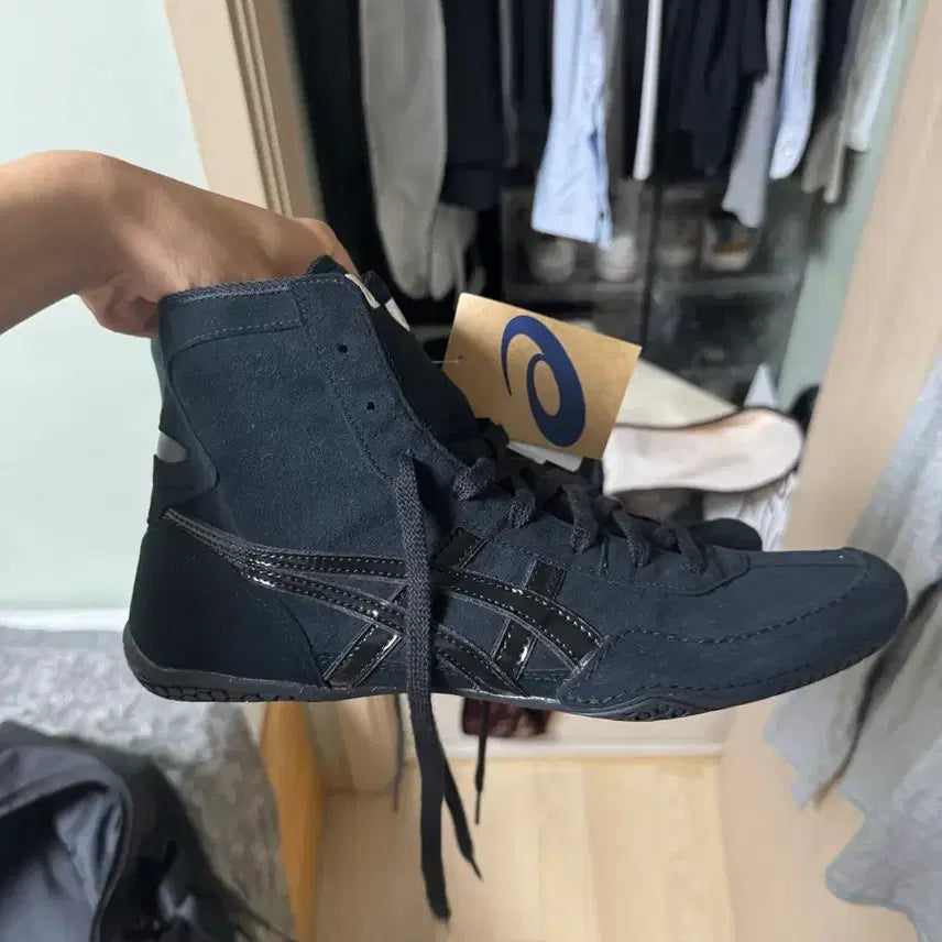 [BUNJANG] Asics Prime Attack Handmade New Model Wrestling Shoes Black 285 / (새상품) 아식스 프라임어택 수제화 신형 레슬링화 블랙 285