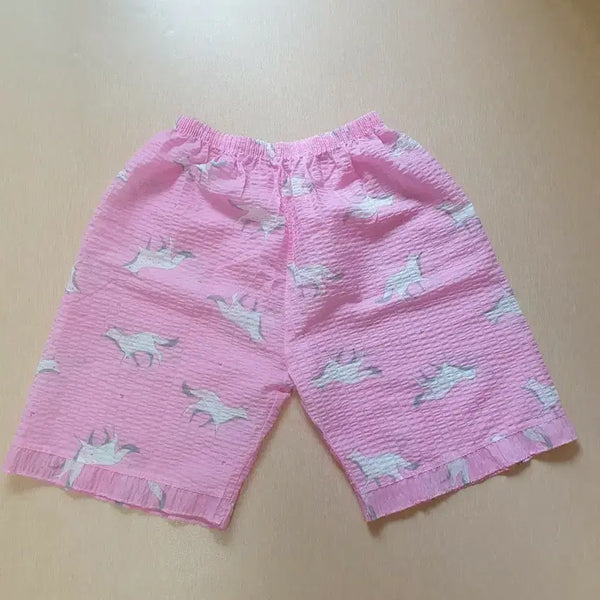[BUNJANG] Pink Bear Pattern Pajama Set / 핑크 곰돌이 무늬 파자마
