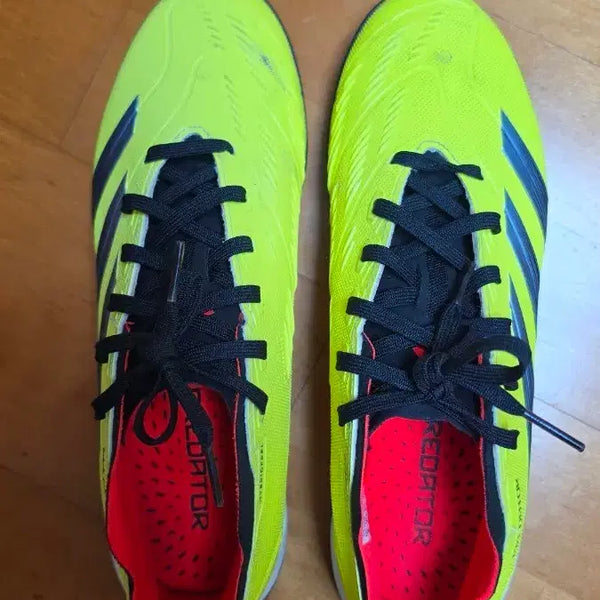 [BUNJANG] Adidas Predator League TF Futsal Shoes Fluorescent Yellow 260mm / 아디다스 프레데터 리그 TF 풋살화 260mm 형광색