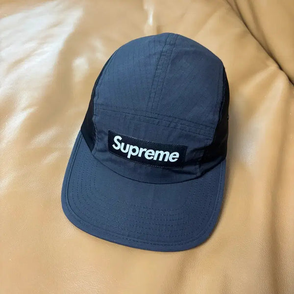 [BUNJANG] Supreme 24FW Waxed Ripstop Camp Cap Black / 슈프림 캠프캡 모자 박스로고 왁스드 립스탑 블랙 24FW