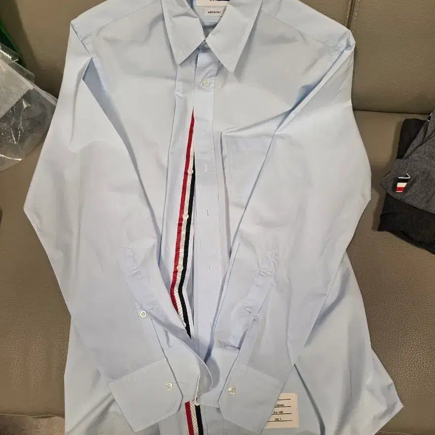 [BUNJANG] Thom Browne Poplin Shirt Light Blue / 톰브라운 셔츠 포플린 라이트블루 셔츠