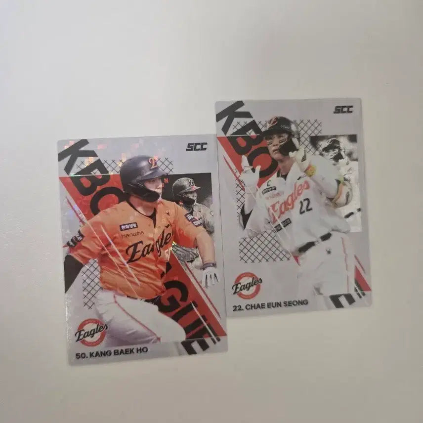 [BUNJANG] KCCF KBO Cards Hanwha Eagles Kang Baek-ho, Chae Eun-seong, Sporty / KCCF KBO카드 한화이글스 강백호 채은성 스포티