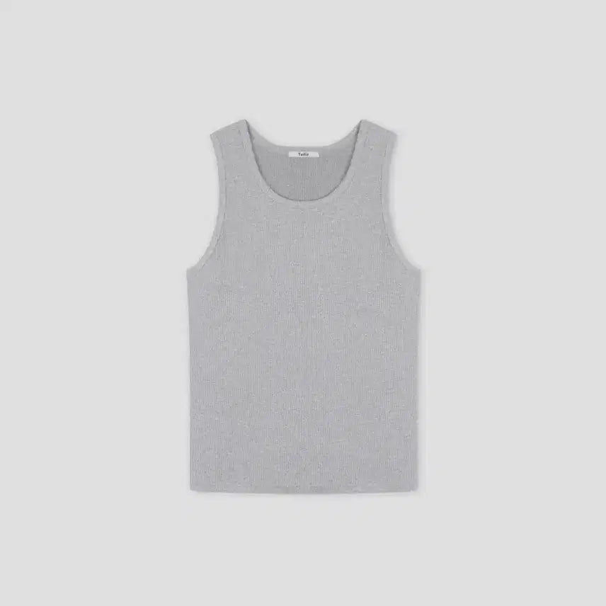 [BUNJANG] INSIGNIA Rib Sleeveless Top Grey Melange / 타일레 슬리브리스