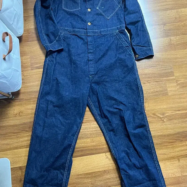 [BUNJANG] TCB Jeans 10th Anniversary Black Cat Crew Suit Size 32 / Tcb jeans 10주년 한정 32 black cat crew suit