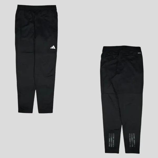 [BUNJANG] Adidas Black White Logo Grey Camo Three-Stripes Tapered Fit Aeroready Fleece Banding Jersey Pants / 아디다스 블랙 화이트 로고 그레이카모 삼선 테이퍼드핏 에어로레디 기모 밴딩 져지팬츠 트레이닝복 28-32