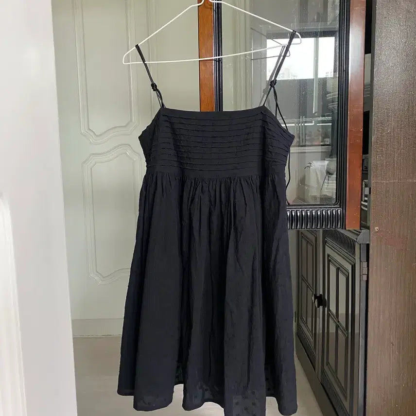 [BUNJANG] Black Jacquard Bustier Top Dress / 블랙 뷔스티에 자가드 탑 원피스