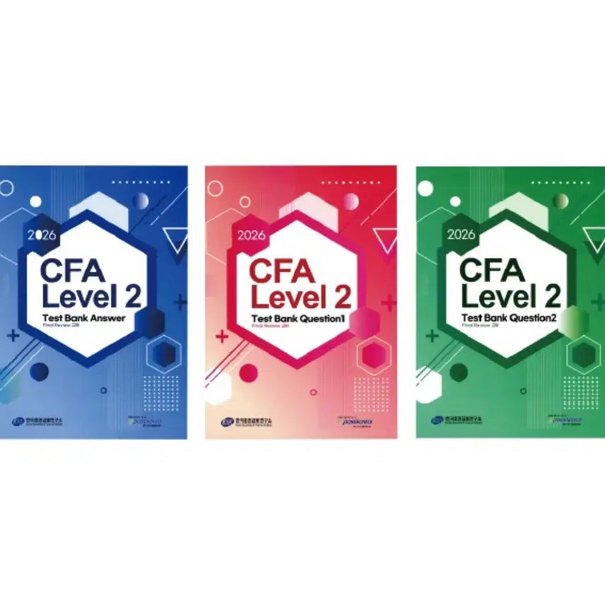 [BUNJANG] 2026 CFA Level 2 Test Bank PDF / 2026 CFA level 2 테스트뱅크