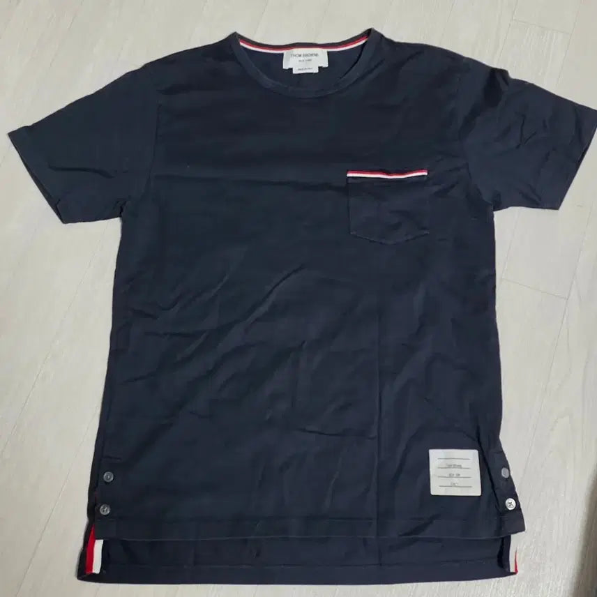 [BUNJANG] Thom Browne Navy Short Sleeve T-Shirt / 톰브라운 반팔 티셔츠