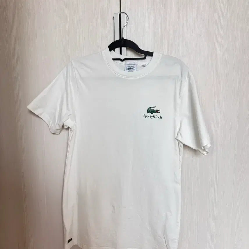 [BUNJANG] Lacoste x Sporty & Rich Short Sleeve T-Shirt / 라코스테 스포티앤리치 반팔