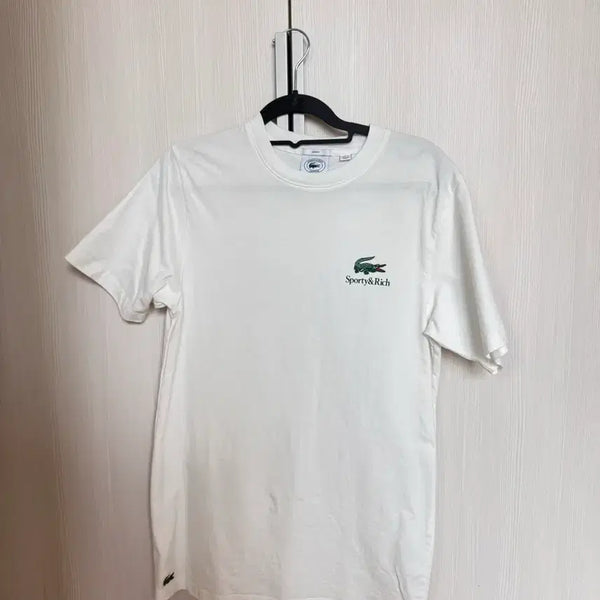 [BUNJANG] Lacoste x Sporty & Rich Short Sleeve T-Shirt / 라코스테 스포티앤리치 반팔