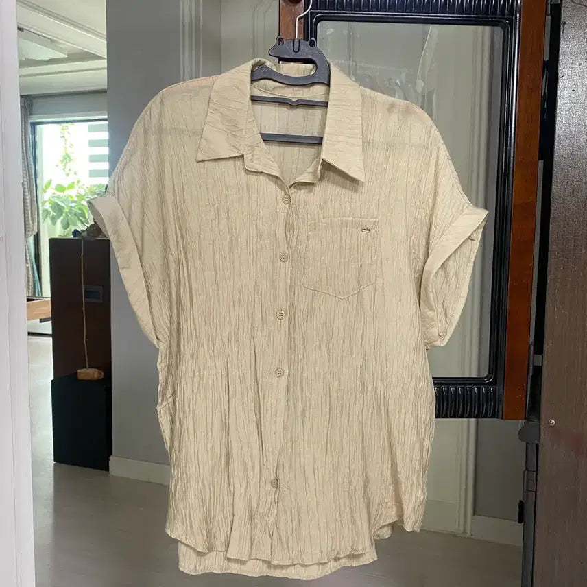 [BUNJANG] Rolled-Up Short-Sleeve Shirt / 롤업 남방 셔츠